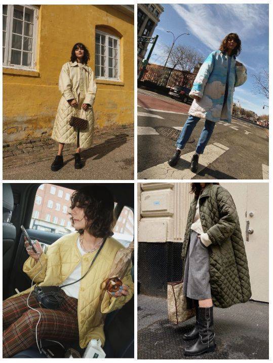 坎肩 立体几何经典代表,绗缝外套不土气!