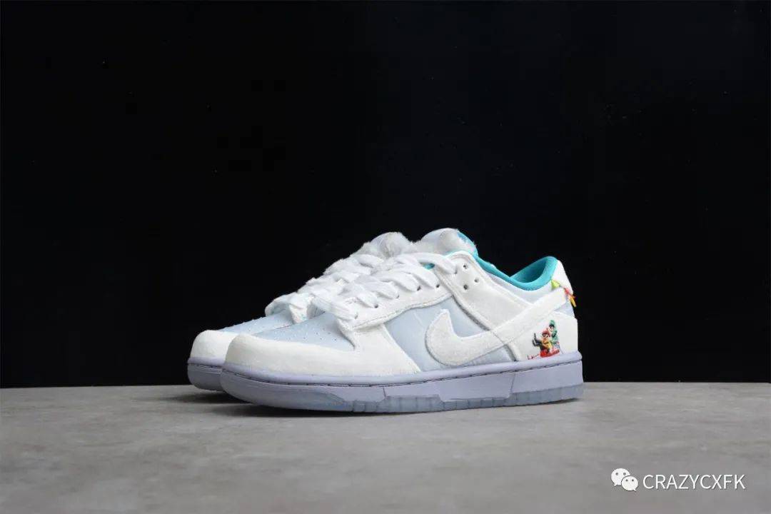 鞋垫 耐克冰雪节 Nike Dunk Low Ice 银灰白冬季仙境滑板鞋