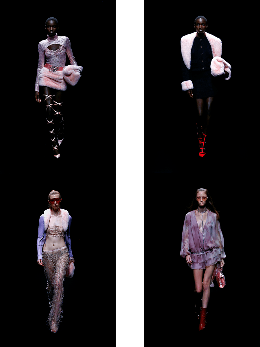 视觉 Blumarine 2021秋冬，虽然不太暴露，不过还是更多了一些怀旧与性感