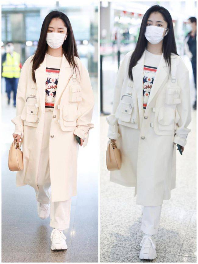 设计 谭松韵这造型挺有个性，衣服上这么多口袋，都要看花眼了