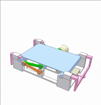 连杆式±90°翻转机构-1part 24,循环以上的动作.