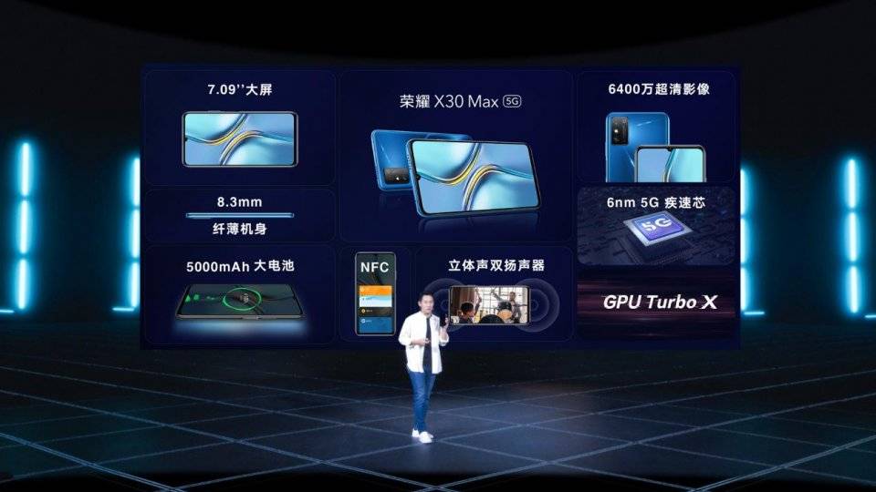 双十一购物车C位预定，轻薄5G荣耀X30i、7.09英寸大屏荣耀X30 Max亮相