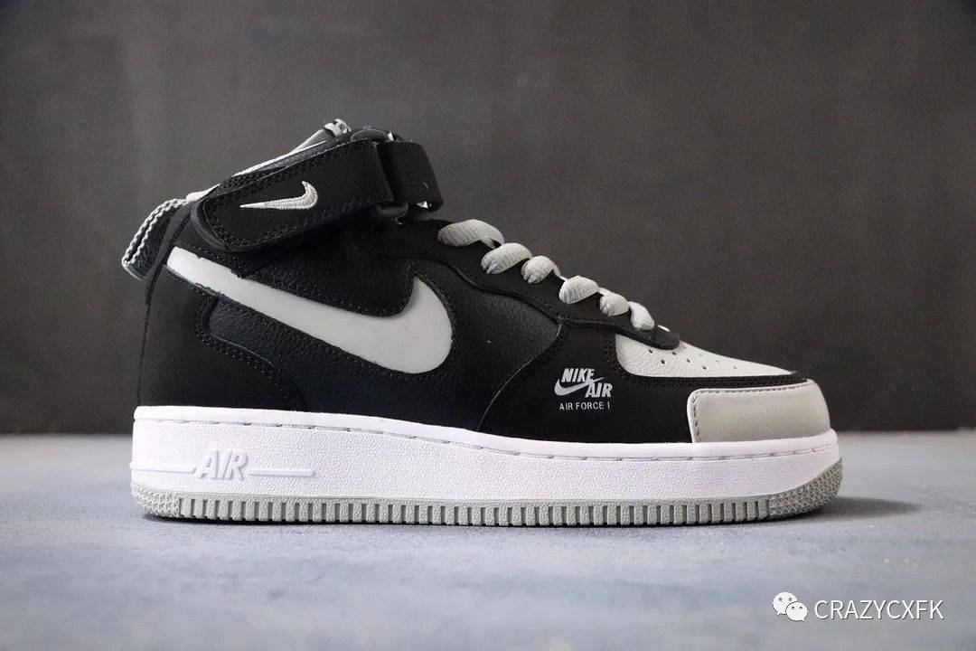 耐克影子灰nikeairforce1shadowgrey镂空钩子魔术贴空军一号板鞋
