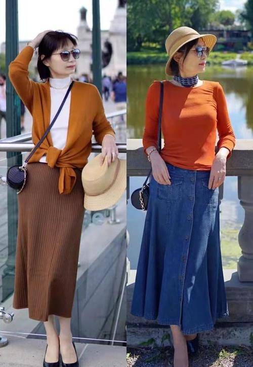 牛仔 秋天还是“短靴”最时髦，配裤子、裙子洋气大方！50+这样太年轻