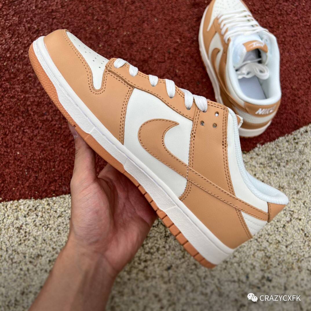 Nike 耐克 Nike Dunk Low Harvest Moon 温柔色系米橘白橙低帮板鞋