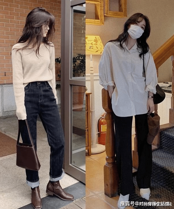 脚踝 “九分裤+短靴”初冬王炸组合,既有风度又有温度,高级又好看!