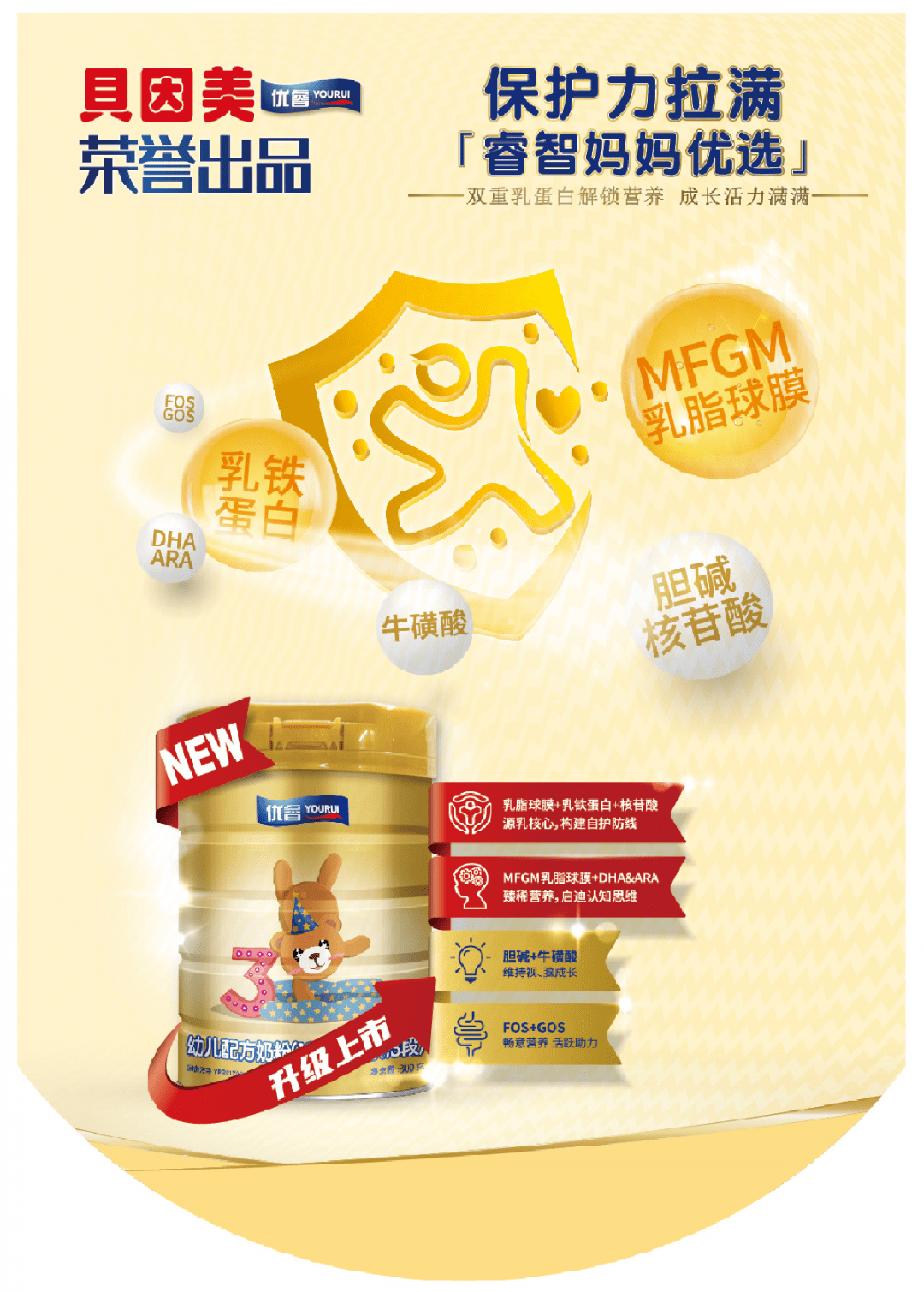 官宣贝因美优睿升级上市营养加码配方升级阿拉小优amp贝因美再出精