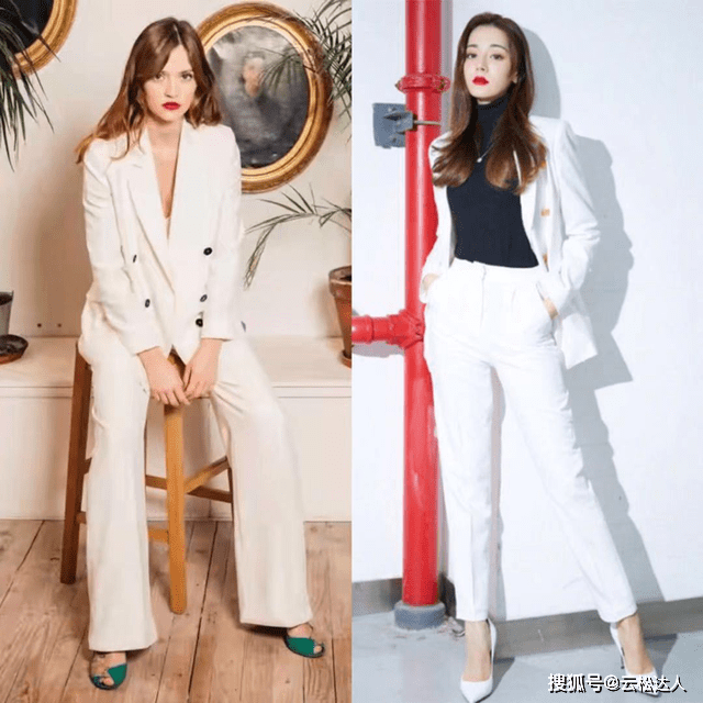 感觉 刘亦菲越来越美，一身白色西装展现出飒爽英姿，很有女总裁范儿