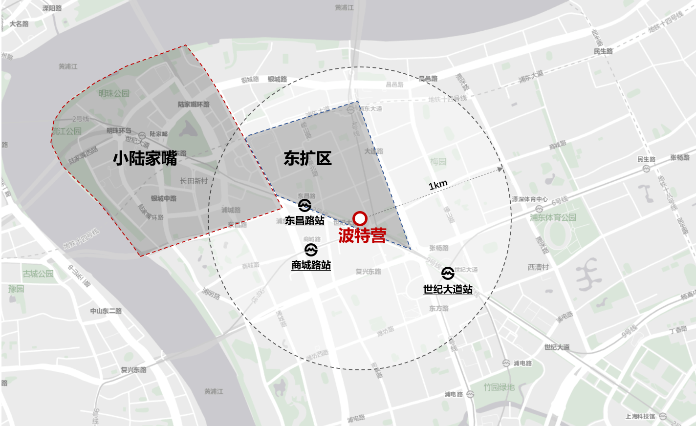 上海陆家嘴东扩规划图图片