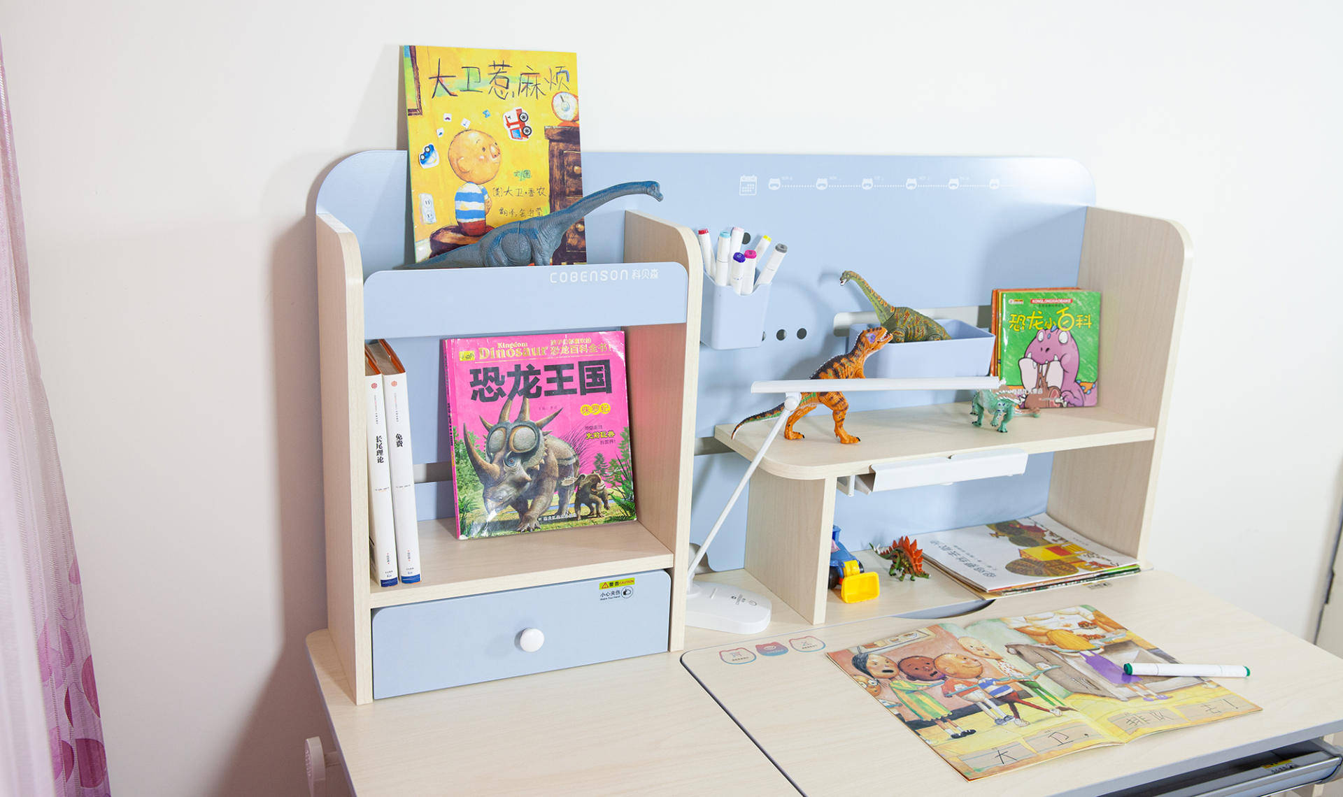双11儿童桌选购指南-附科贝森儿童学习桌套装使用体验