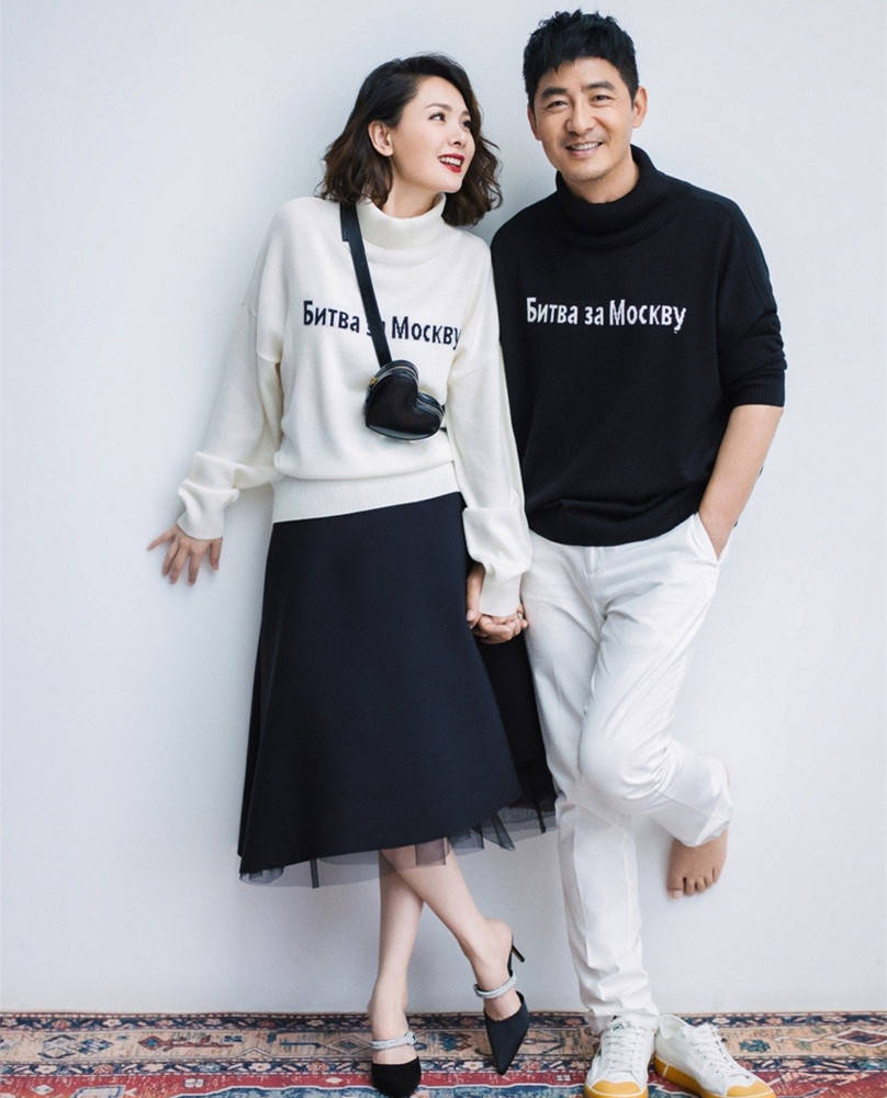 颜色 郭晓冬不让媳妇穿裙短过膝，但程莉莎穿过踝长裙，仍把女人味拉满？