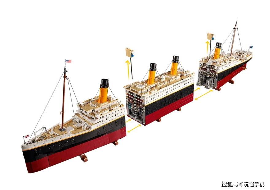 乐高lego年度巨献泰坦尼克号拼装模型9千多块积木再现震撼经典