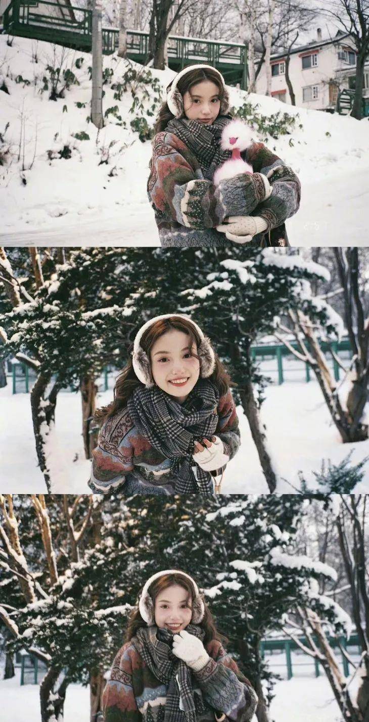 雪地FUNFUN而谈｜女明星初雪拍照秘籍，我全都有
