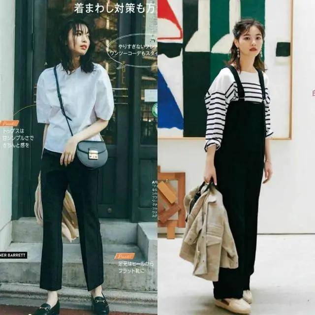 黑色 黑色+白色”打造极简风穿衣，知性高级