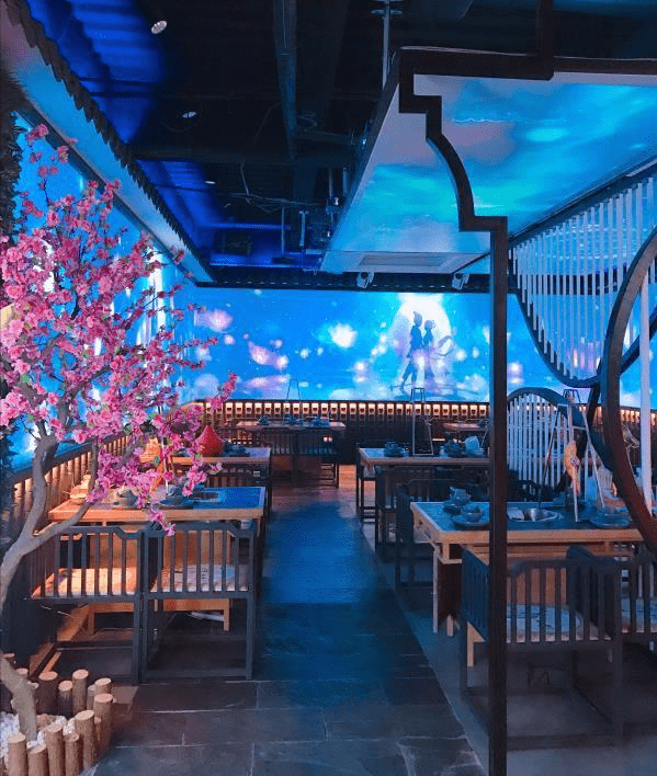 5d餐厅沉浸式餐厅光影餐厅5d光影网红餐厅