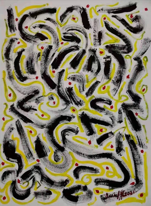 情绪抽象纯真涂鸦马来西亚艺术家廖伟成作品展