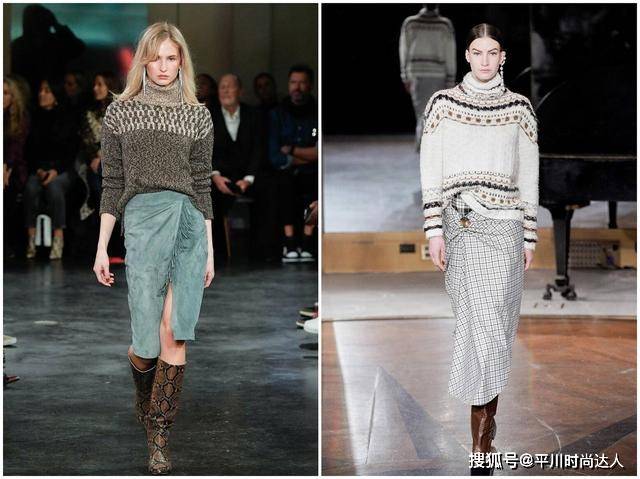 短裙 圣诞毛衣要如何搭下装？牛仔裤最经典，短裙不如长裙更有风情