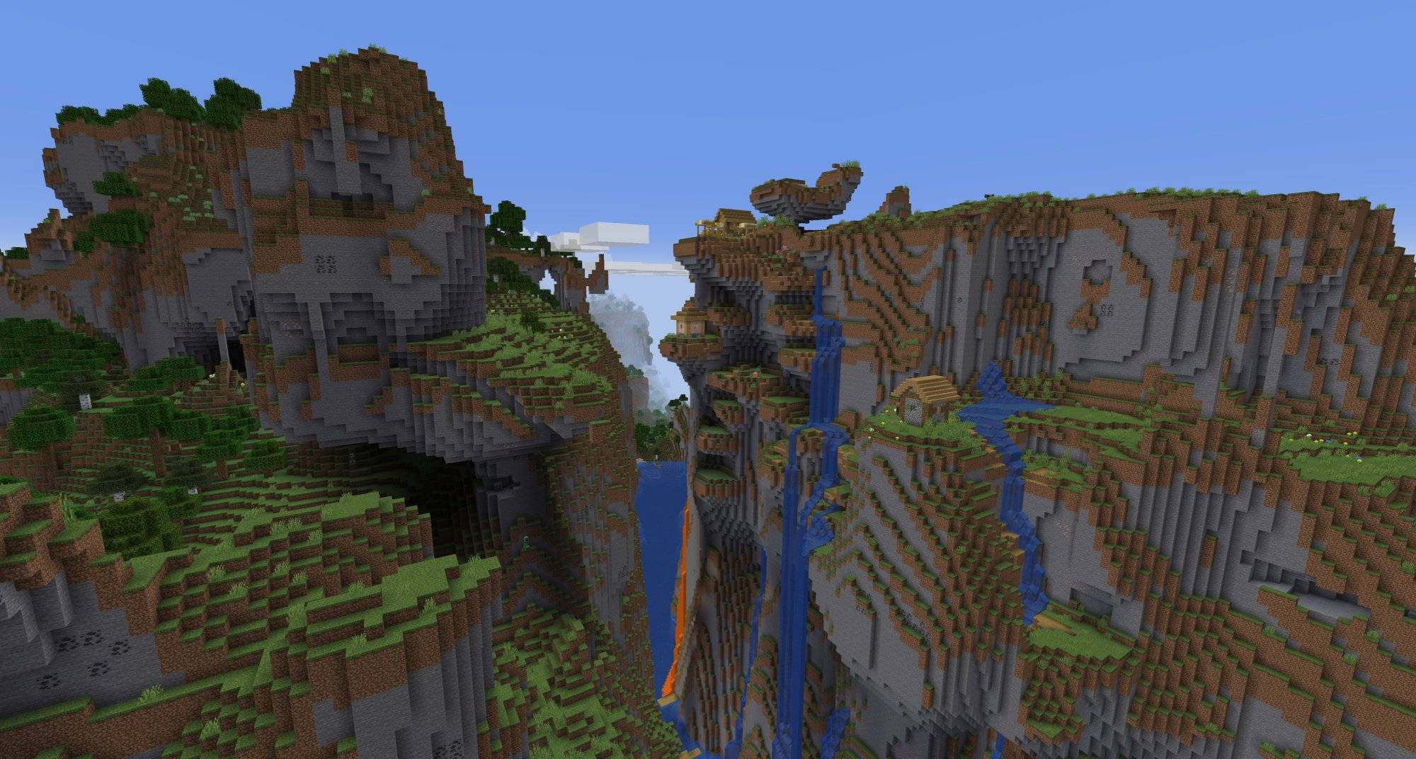 来自Minecraft 1.18：玩家截下的10个画面，mc自然界的鬼斧神工！