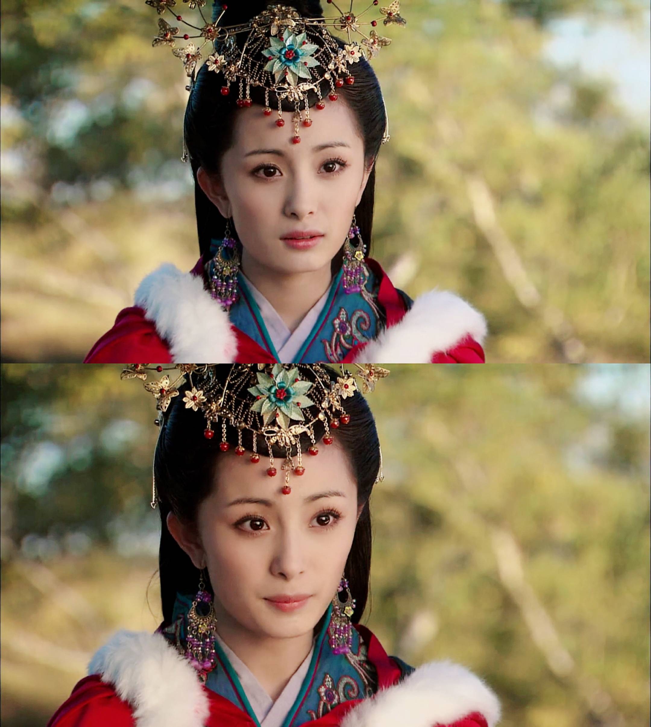 彭小苒 当女星戴上眉心坠额饰：杨幂甜美、唐嫣仙气、彭小苒异域少女