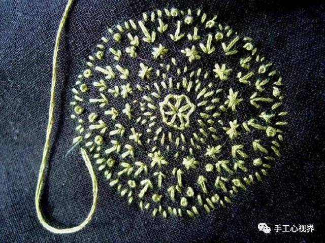 刺繡教程刺繡基礎針法最簡單的平針繡比十字繡還簡單