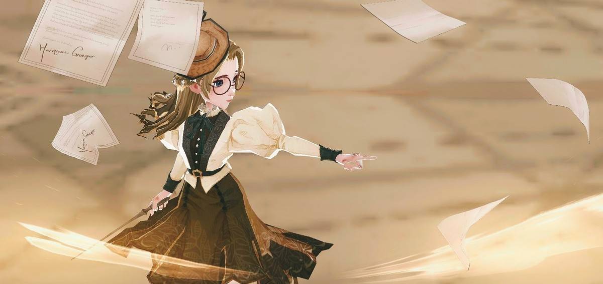 (图源微博识丹青_)恰到好处的手势结合释放赫敏时自然飘落的书页,搭配