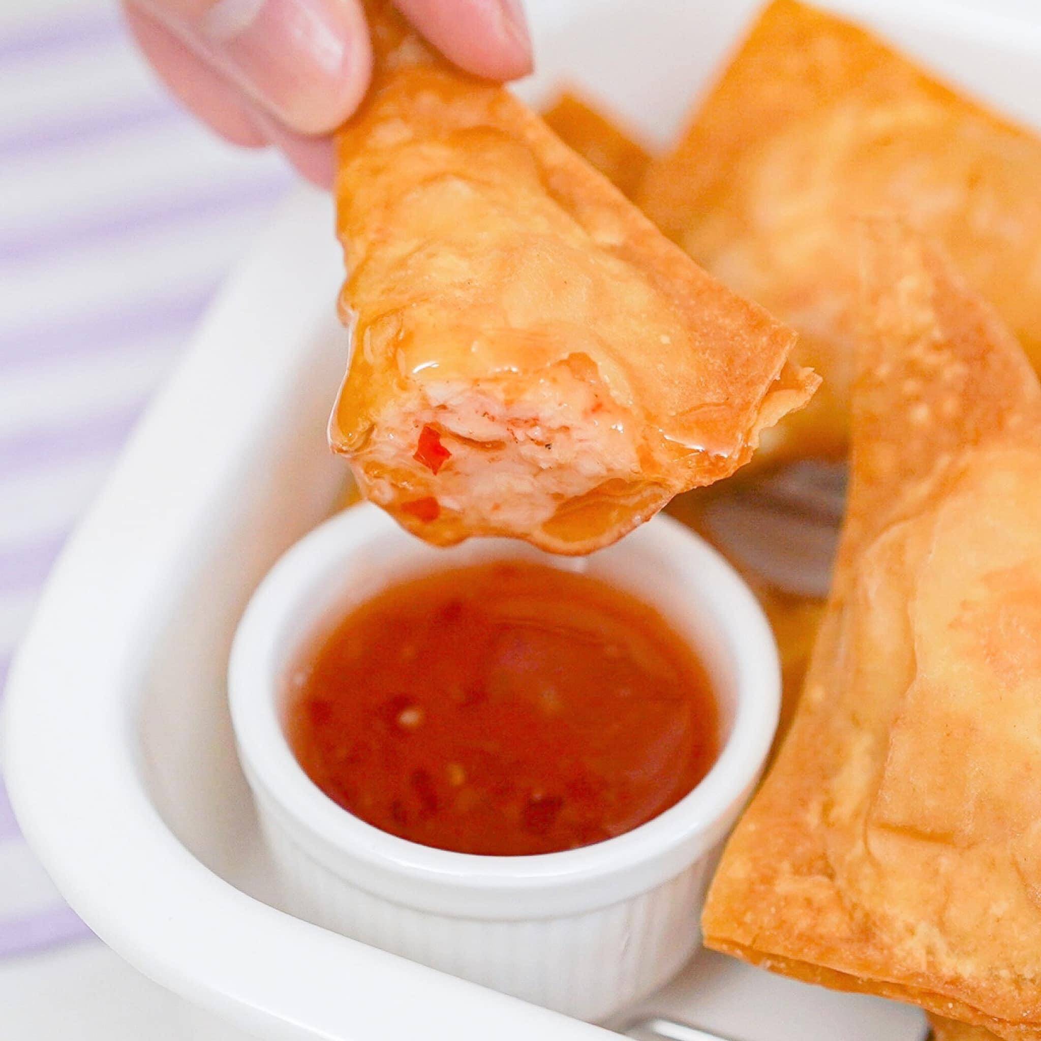 泰国美食黄金炸虾仁饺_全方位