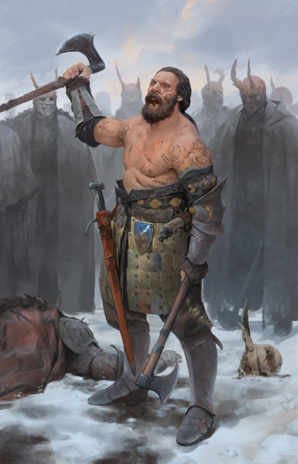 插画 史诗级欧美风CG战争场景插画作品 ，火爆场面让人无比震撼