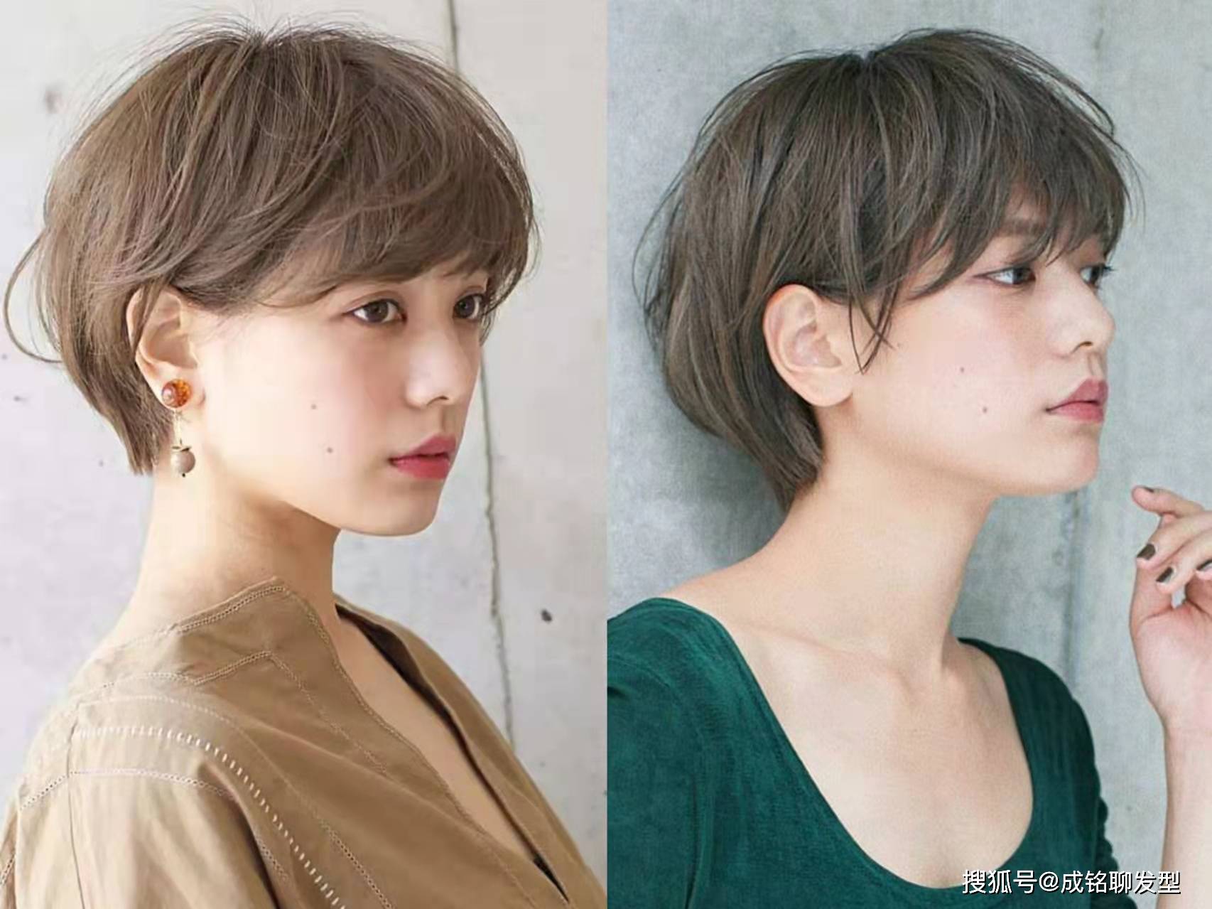 卷发短发又流行回来了！三款让人心动的短发，小脸减龄又高级