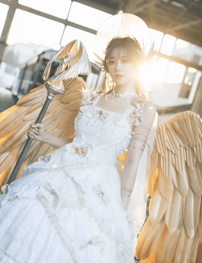 原创小钰cos大天使皮肤宛如从仙境走出来网友直言被惊艳到了