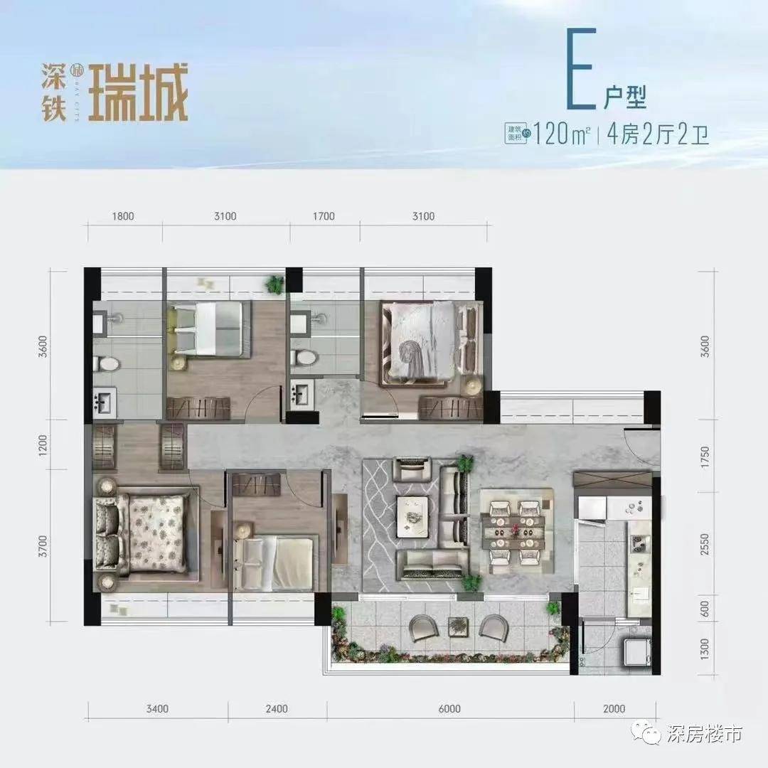 深铁瑞城户型鉴赏:楼盘现场火爆异常,人山人海,但大家仍有序排队,分批