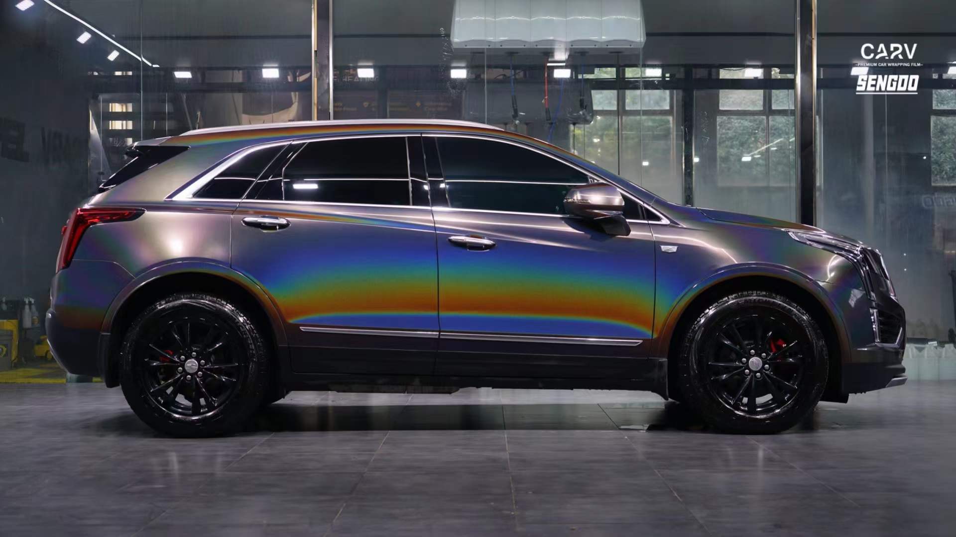 凯迪拉克xt5卡孚改色膜锦绣灰,人生就是要出彩