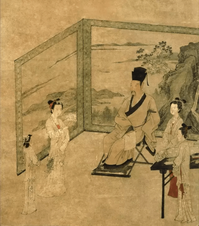 文革時代 字画 書画 絵巻 唐寅 唐伯虎 人物作品 北京文物指揮部作品封箱 唐伯虎：我没时间点秋香，都用来画画了_唐寅_仕女_人物