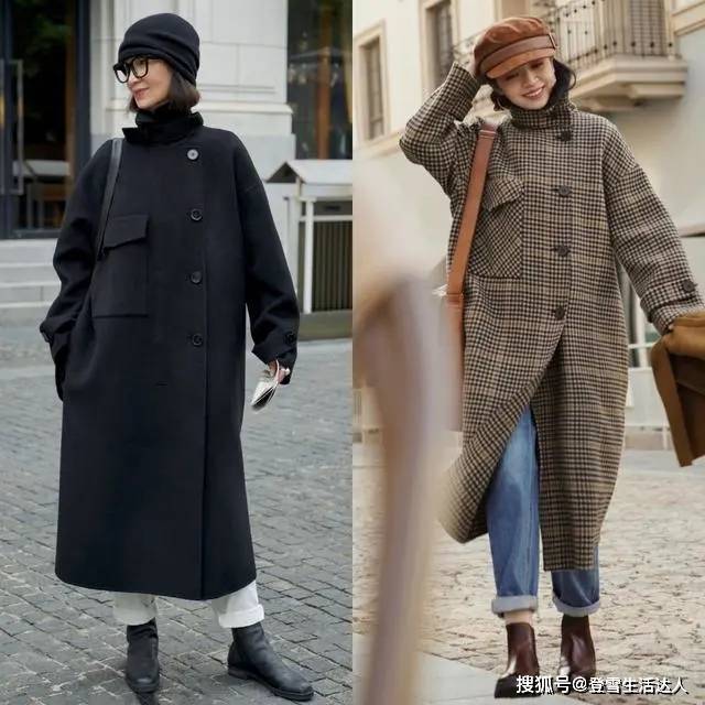 身材 中年女人大衣怎么穿才高级？请参考三木母女的穿搭，优雅显气质