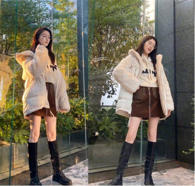 小腿肚 别再穿裸靴了，今年流行“膝盖靴”，150女生穿上后轻松显高10cm