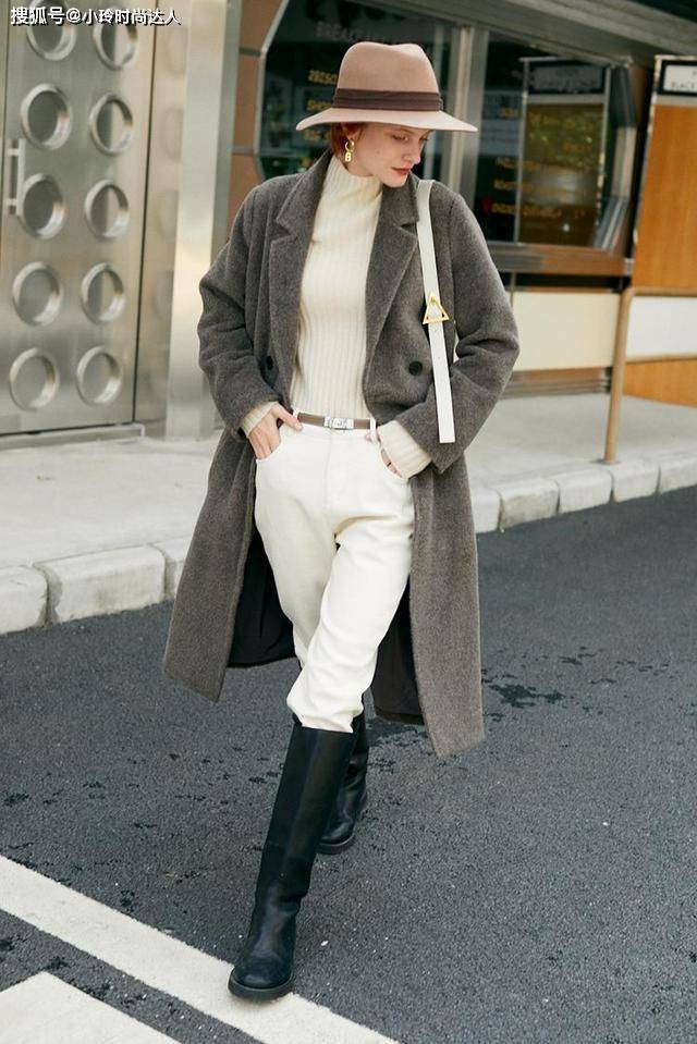 皮革 大衣除了搭配打底裤,还有时髦舒适的搭配,一起来看看吧