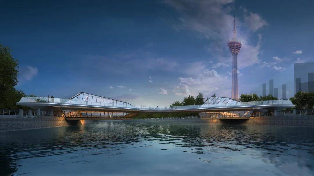 从此,成都府河上多了对"钻石"