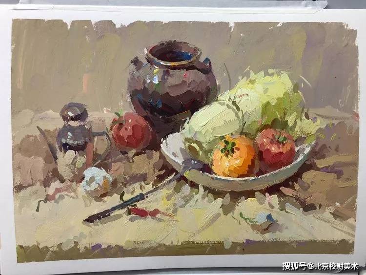 校尉美术:色彩静物色稿训练步骤,附:大量临摹素材