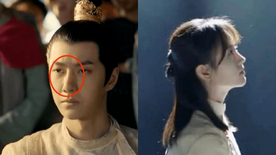 王一博的大鼻子就吸引了小8所有的目光,在某些画面里鼻子甚至有透光的