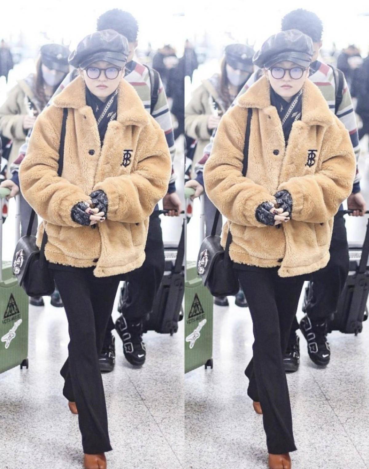 服装 冬天过了一半才发现,夹克还是这么选才好看,张韶涵的造型挺美的