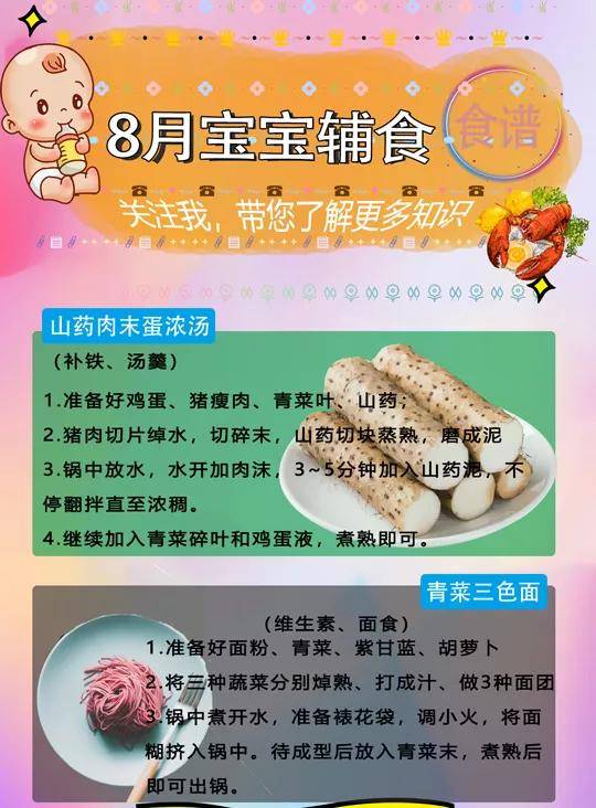 月龄|超详细的宝宝辅食食谱，你还不码起来吗！