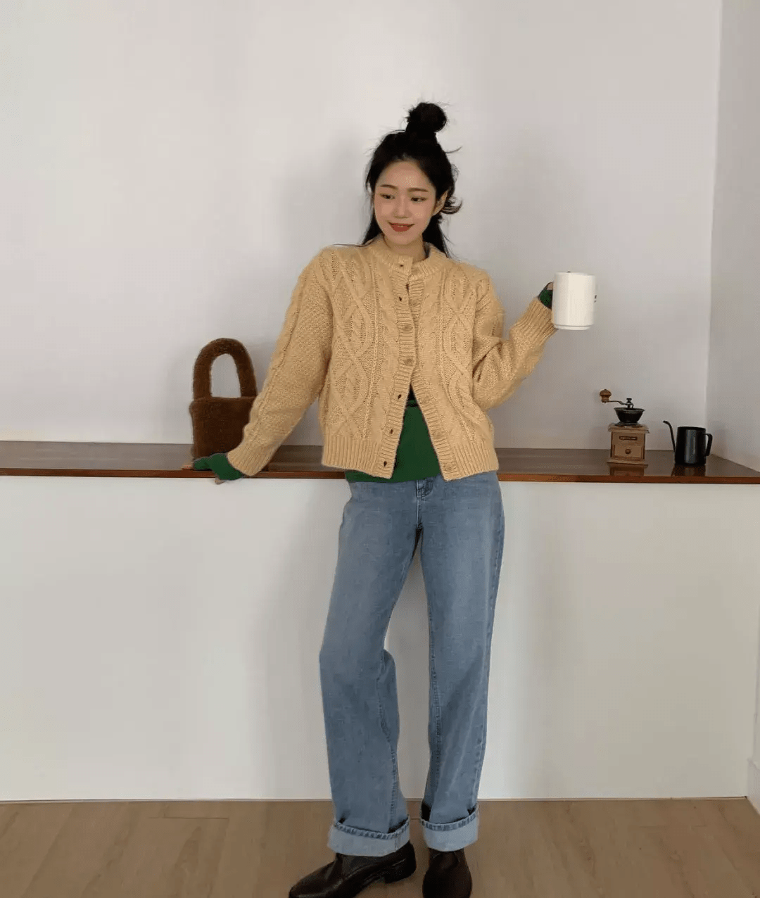 马海毛 冬天毛衣精选篇：25+的小姐姐复古毛衣好漂亮，是传统与简化结合