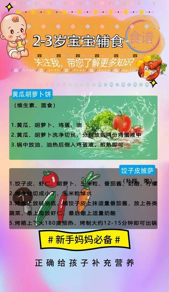 月龄|超详细的宝宝辅食食谱，你还不码起来吗！