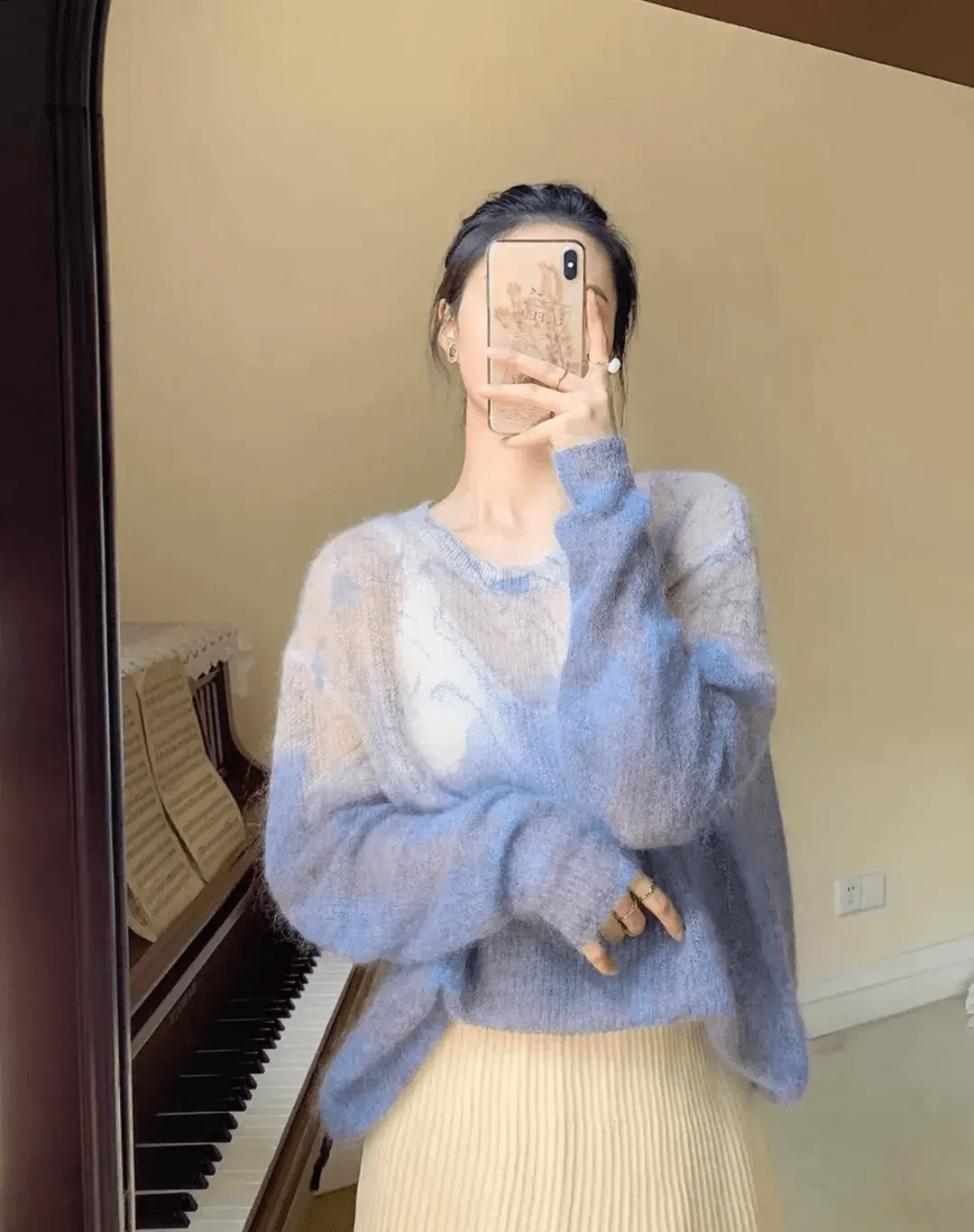 马海毛 冬天毛衣精选篇：25+的小姐姐复古毛衣好漂亮，是传统与简化结合