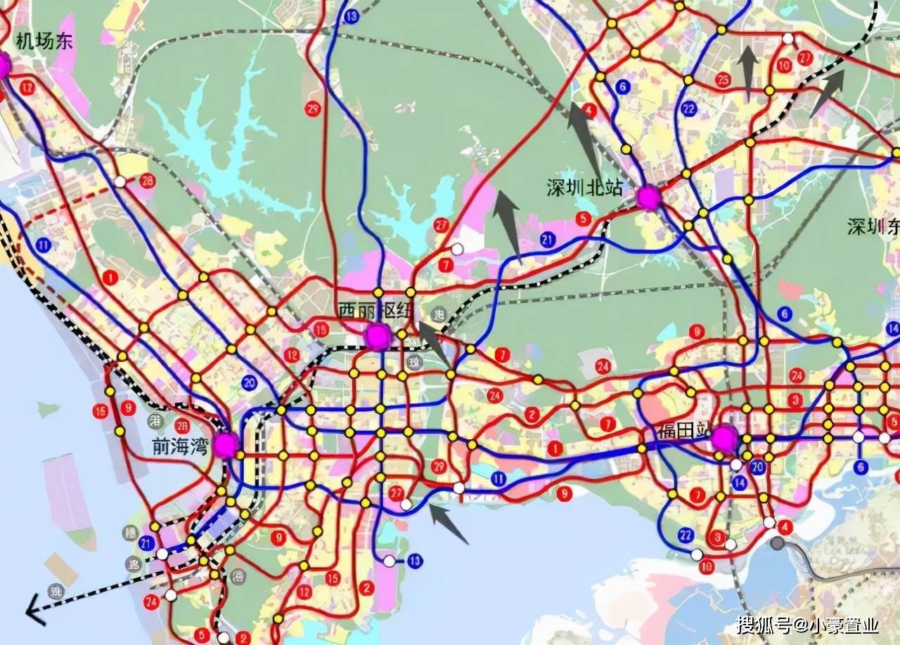 2030年深圳地铁规划图图片