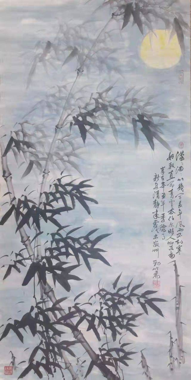 翰墨丹青四十年铸就华夏一竿竹品来露墨竹画