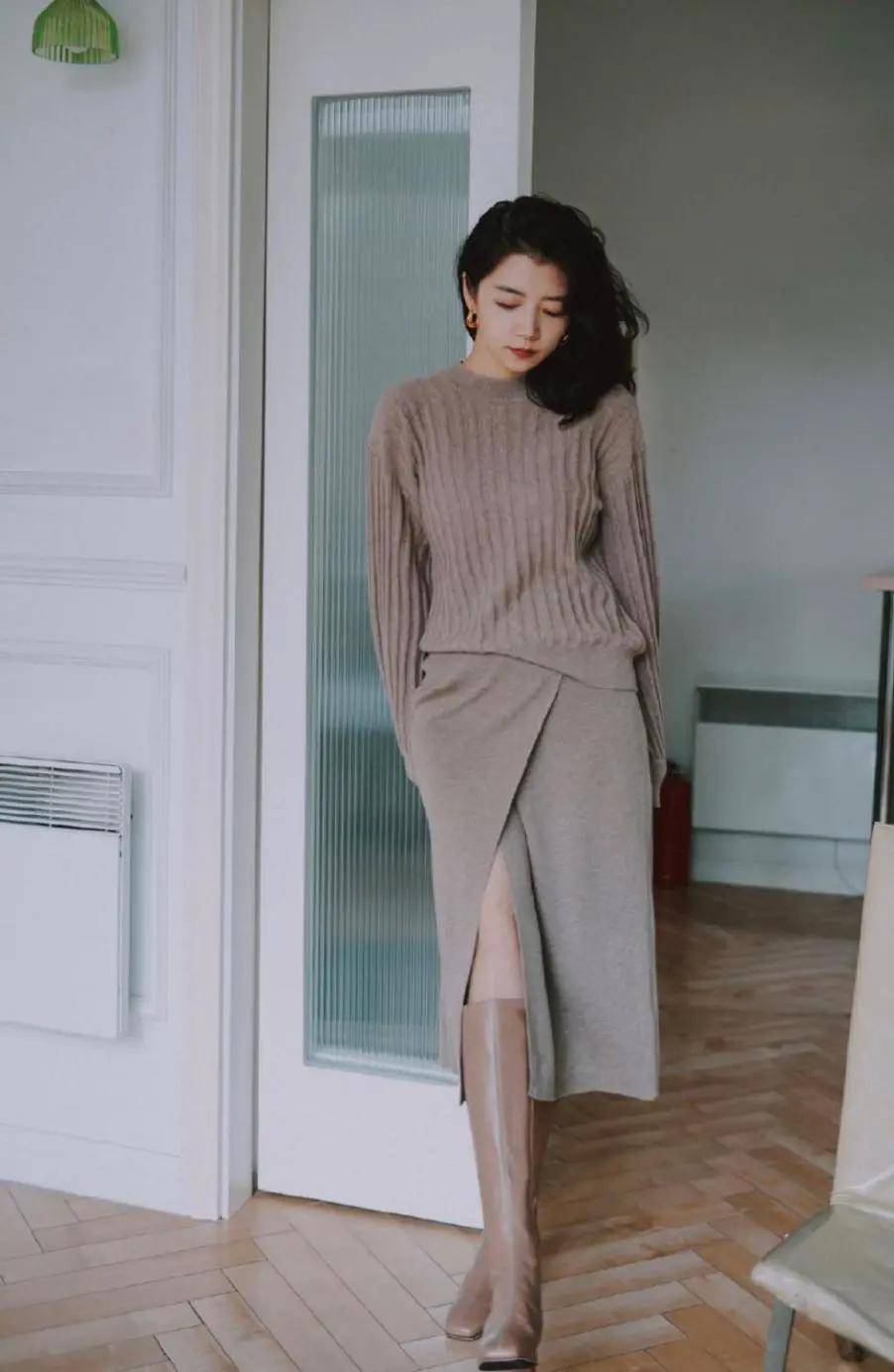 整体 三木的羽绒服穿搭绝了,冬季这样穿,每一套跟着穿就很美