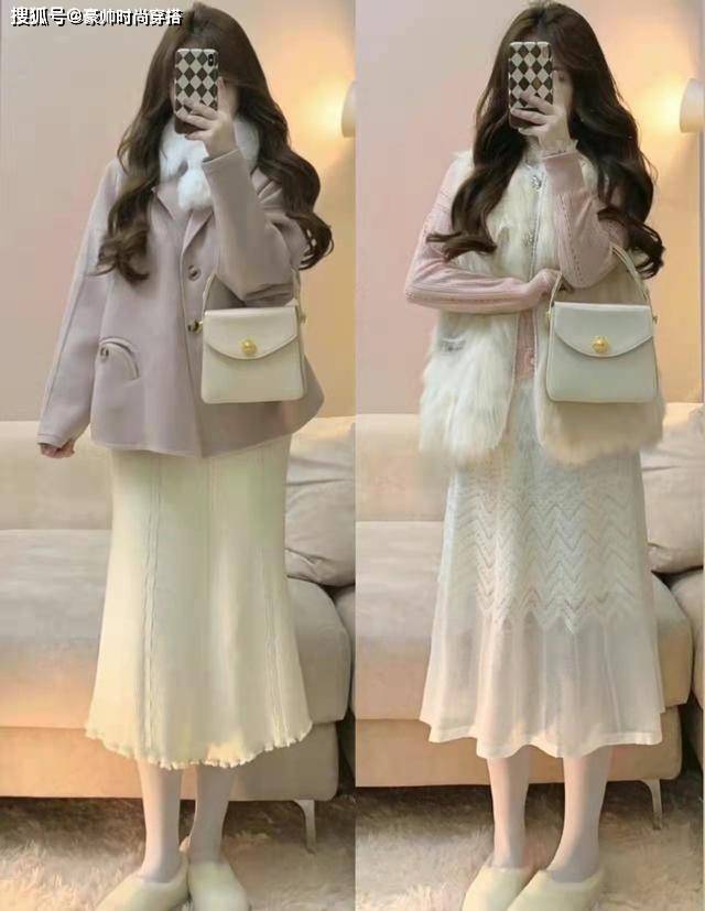 整体 冬季充满“女人味”的穿搭LOOK：学会这么穿，温柔动人又优雅