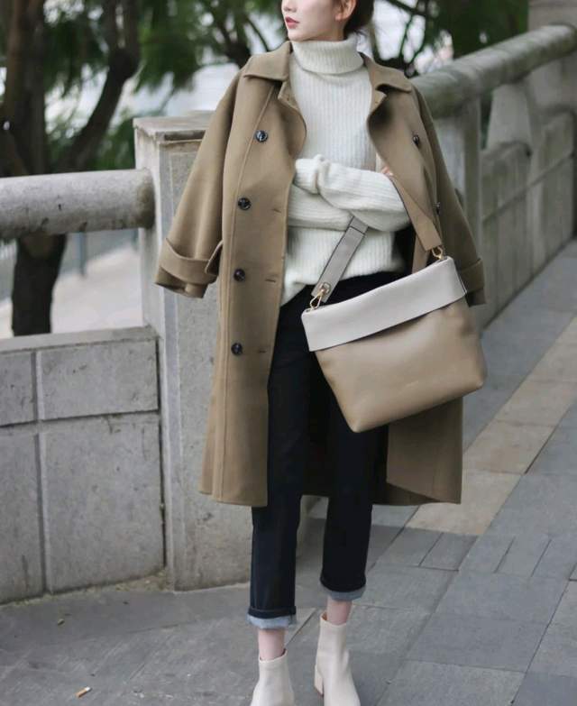 下装 拒绝臃肿!可以试试大衣穿搭,穿对了大衣看上去就像瘦了10斤