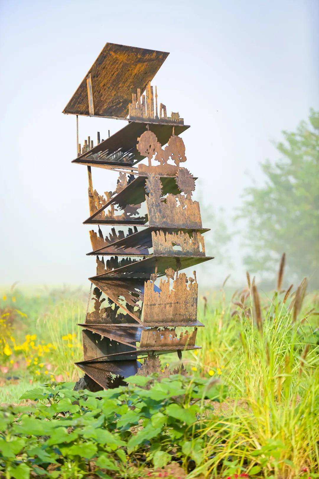 原野镜头在野去野北京昌平大地艺术节田园艺术装置作品赏析
