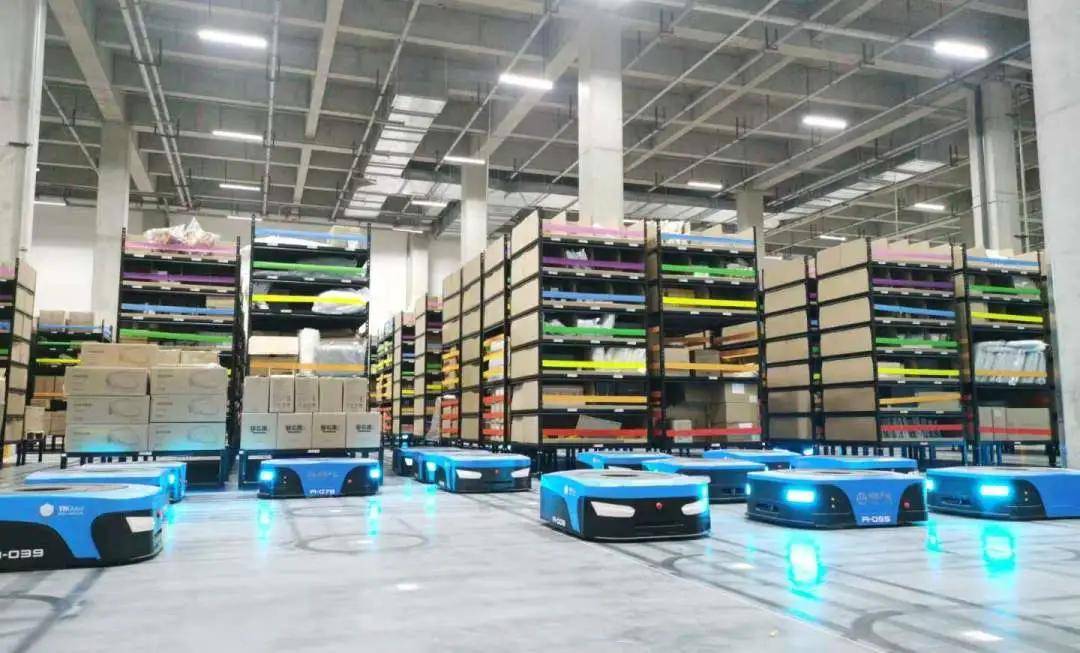 agv仓单日发货7万件牧星助力越海全球供应链电商仓库迈入20